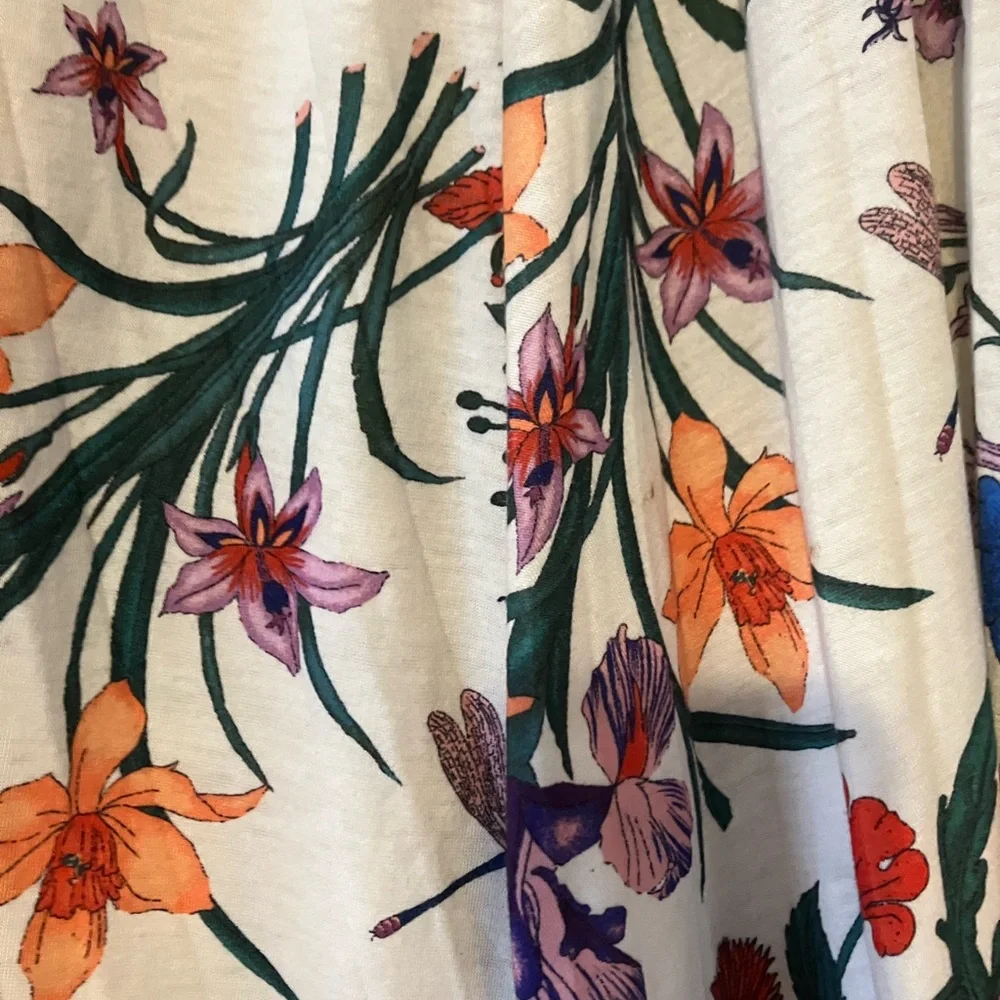 Vibrant Floral A-Line‎ Skirt